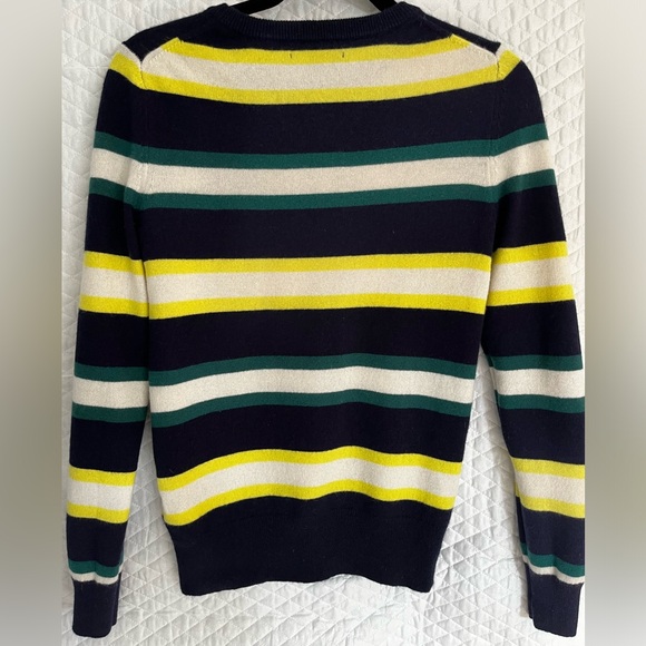 Banana Republic 100% Cashmere Stripe Crewneck Sweater - Picture 3 of 8